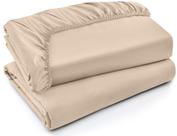 Lençóis com elástico Utopia Bedding Twin XL Bulk Pack 2 bege