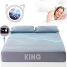 Lençóis de aterramento ZAJAZ King Size 95% algodão orgânico +5% prata Lençóis de aterramento ZAJAZ King Size 95% algodão orgânico +5% prata