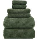 Lençóis de banho e toalhas YTYC Oversize 100x200cm, verde oliva, 6 unidades