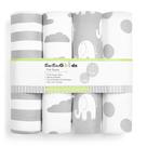 Lençóis de berço BaeBae Goods, pacote com 4 unidades, 71 x 132 x 23 cm, algodão jérsei