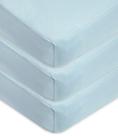 Lençóis de berço com elástico American Baby 132x71 cm, algodão, pacote com 3
