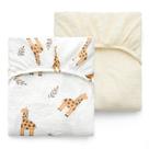 Lençóis de berço Momcozy Best Wishes Muslin 100% algodão, pacote com 2 unidades