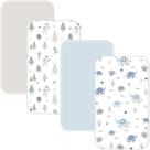 Lençóis de berço, pacote com 4 NacoMoco para Baby Delight, Angelbliss
