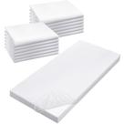 Lençóis de Berço VitalCozy - Microfibra, 48x24cm, Pacote com 12 Unidades (Brancos)