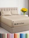 Lençóis de cama CGK Unlimited Extra Deep Pocket King Cream