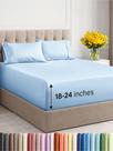 Lençóis de cama CGK Unlimited Extra Deep Pocket King Light Blue