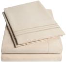 Lençóis de Cama Sweet Home Collection - Queen Size Curto Bege