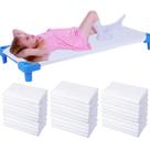 Lençóis de Creche Macarrie - Kit com 30 Peças de Algodão Puro Branco