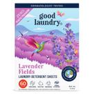 Lençóis de detergente Good Laundry, ecologicamente corretos, com aroma de lavanda Lençóis de detergente Good Laundry, ecologicamente corretos, com aroma de lavanda