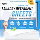 Lençóis de detergente para roupa ACTIVE 80 Loads Free & Clear Lençóis de detergente para roupa ACTIVE 80 Loads Free & Clear