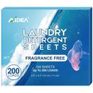 Lençóis de detergente para roupa AIDEA Unscented 100 folhas (200 cargas)