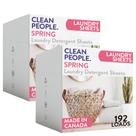 Lençóis de detergente para roupa Clean People 384 Sheets Spring Scent Lençóis de detergente para roupa Clean People 384 Sheets Spring Scent