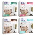 Lençóis de detergente para roupa Clean People, pacote variado de 128 unidades Lençóis de detergente para roupa Clean People, pacote variado de 128 unidades