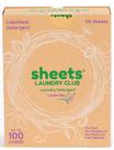 Lençóis de detergente para roupa e lençóis Laundry Club 100 Loads