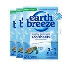 Lençóis de detergente para roupa Earth Breeze Fresh Scent 90 Ct (pacote com 3)