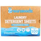 Lençóis de detergente para roupa Greenseedz Free & Clear 100 cargas