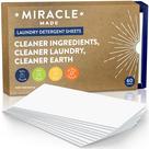 Lençóis de detergente para roupa Miracle Made 60 unidades (120 cargas)