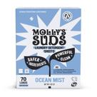Lençóis de detergente para roupa Molly's Suds 70 Loads Ocean Mist