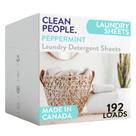 Lençóis de detergente para roupa The Clean People 192 Pack