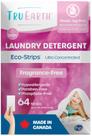 Lençóis de detergente para roupa Tru Earth Hypoallergenic Baby 64Ct