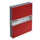Lençóis de espuma de glitter Better Office Products, pacote com 20, 9 x 12 polegadas