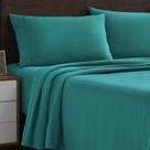 Lençóis de Flanela Queen Sweet Home Collection - Cor Teal