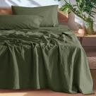 Lençóis de linho SONORO KATE King 100% French Linen Olive