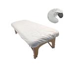 Lençóis de mesa de massagem descartáveis e capas de encosto de cabeça