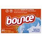 Lençóis de secagem e amaciante de roupas Bounce Fresh Linen 80 unidades Lençóis de secagem e amaciante de roupas Bounce Fresh Linen 80 unidades