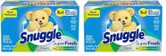 Lençóis de secagem e amaciante de roupas Snuggle Plus SuperFresh 200ct