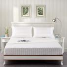 Lençóis de seda acetinada Lanest Housing, conjunto de cama king size, branco marfim
