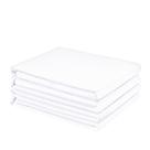 Lençóis planos FreshCulture Twin Size, pacote com 2 unidades, microfibra branca