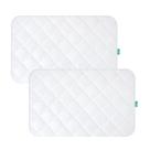 Lençóis protetores de colchão Mini Crib Biloban, 97x61 cm, impermeáveis, pacote com 2
