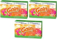 Lençóis secadores Gain Island Fresh Scent 34 folhas/caixa, pacote com 3