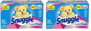 Lençóis secadores Snuggle Plus SuperFresh Spring Burst 200 ct x2