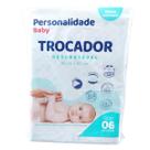 LENÇOL ABSORVENTE DESCARTÁVEL PERSONALIDADE BABY 80x60 CM COM 6 UNIDADES