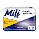 Lençol Absorvente Mili 103x83cm - Pacote com 6 Unidades