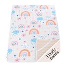 Lençol acolchoado Pack n Play MatLeya 97x66cm, elástico acolchoado