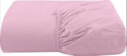 Lençol Avulso C/ Elástico Percal 200 Fios Cama Queen Rosa