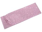 Lençol Berço Americano Com Elástico Estrela Rosa Algodão