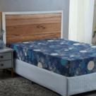 Lençol Cama Box Avulso Estampado Queen 400 Fios com Elástico Tecido Importado