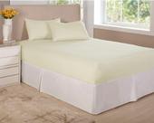 Lençol cama box Queen liso... 3 peças liso com elástico