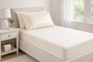 Lençol cama Solteiro 600 Fios 2 Peças algodão acetinado Lençol cama Solteiro 600 Fios 2 Peças algodão acetinado