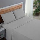 Lençol Cama Solteiro Percal 200 Fios 100% Algodão 3 Peças Liso com Elástico