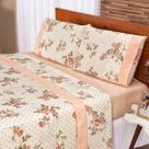 Lençol casa cama padrão rosa com estampa de flores Lençol casa cama padrão rosa com estampa de flores