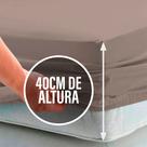 Lençol Casal 40cm c/ Elástico na Volta Toda Percal Flex 400 Fios