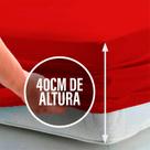 Lençol Casal 40cm de altura Avulso Elástico na Volta Toda Percal Flex 400 Fios Macio Suave