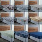 Lençol Casal Estampado 400 Fios Roupa de Cama Box com Elástico Avulso