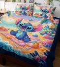 Lençol Casal Lilo e Stitch Modelo Praia