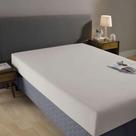 Lencol casal priori cinza c/ elastico 100 % algodao 1,38x1,88x 35cm - DOHLER